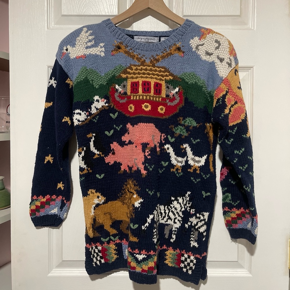 Vintage Noah’s Ark Sweater